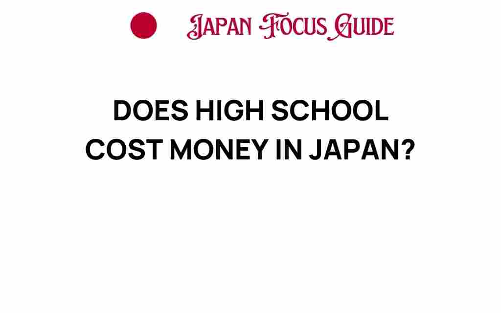 does-high-school-cost-money-in-japan