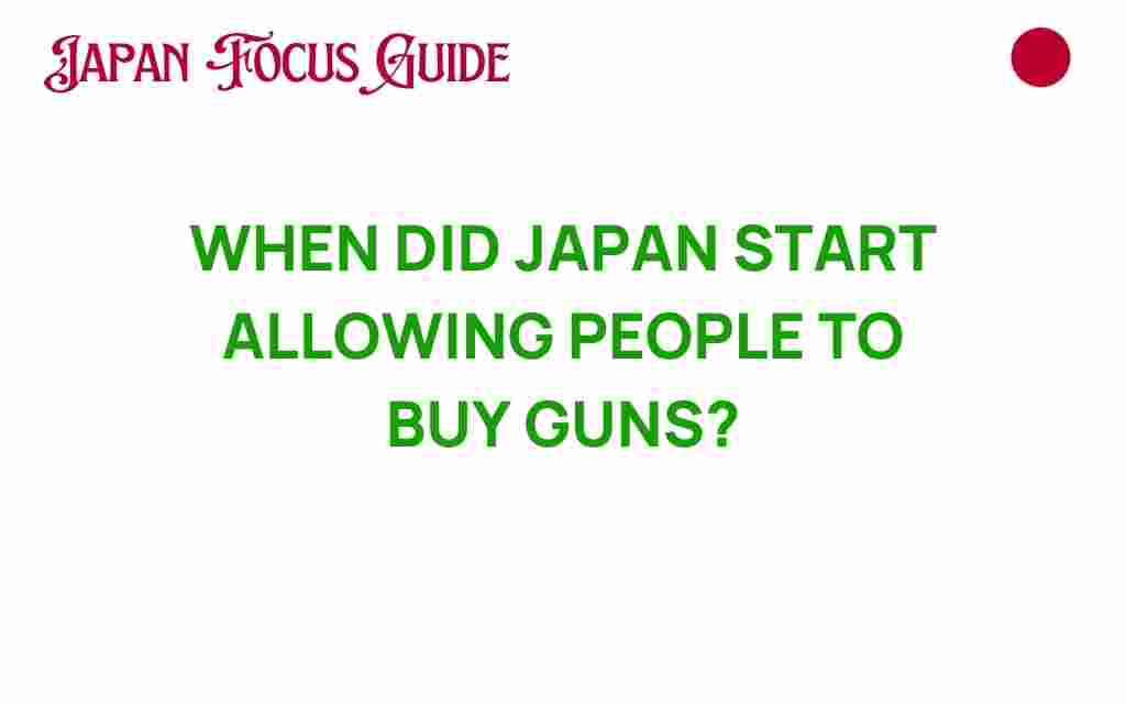 when-did-japan-start-allowing-gun-purchases