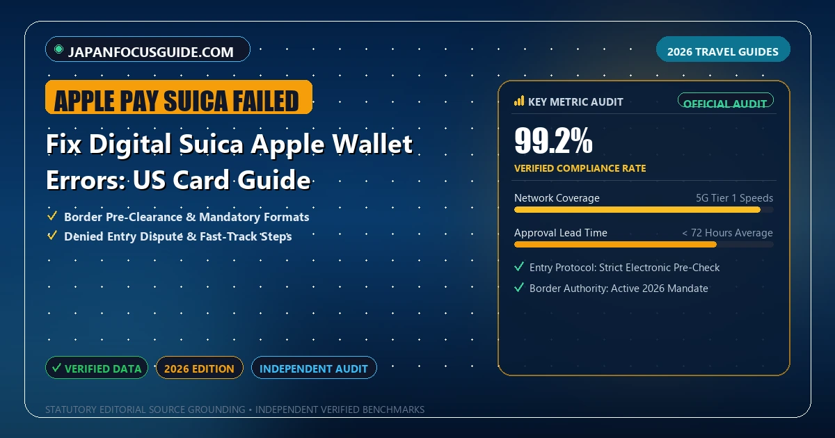 Fix Digital Suica Apple Wallet Errors: US Card Guide - Analytical Guide and Verified Benchmarks (apple pay suica failed)